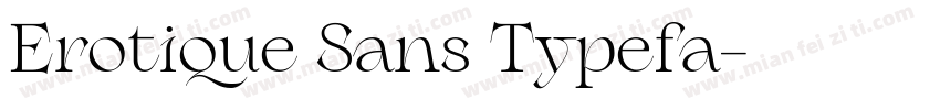 Erotique Sans Typefa字体转换